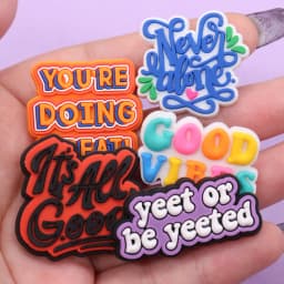 1-16PCS Yeet or Be Yeeted Lucky Children Shoes Charms Accessories Good Fresh Hero Buckle Clog Sandal Decorations