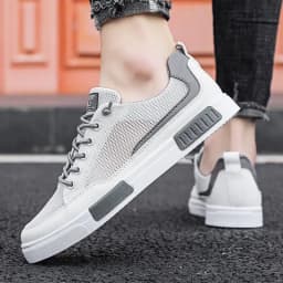 Breathable Mesh Sneakers Summer Men Comfort Flat Shoes Luxury Males Lightweight Loafers Non-Slip Mens Tennis Shoes