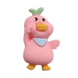 Single Sale 1-15pcs Shoe Charms Pink Cute Rabbit Chicken Accessories Resin Shoes Decoration DIY Fit Wristbands Kids X-mas Gift