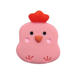 Single Sale 1-15pcs Shoe Charms Pink Cute Rabbit Chicken Accessories Resin Shoes Decoration DIY Fit Wristbands Kids X-mas Gift