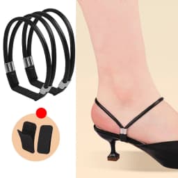 High Heels Shoes Band Anti-loose for Women Diamond Shoelaces Anti-drop Heel Straps Belt Drill Elastic Fixing Rhinestone Belts