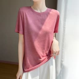 2026 Summer New Round Neck T-shirt Joker Thin Solid Color Short Sleeve Half Sleeve Loose Bottom Top