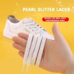 Colorful Silver Shoelaces Glitter White Shoelaces of Sneakers Metallic Shiny Gold Shoelace Flat Shoe Laces Sports Running Laces