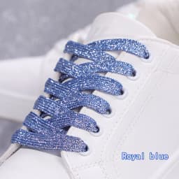 Colorful Silver Shoelaces Glitter White Shoelaces of Sneakers Metallic Shiny Gold Shoelace Flat Shoe Laces Sports Running Laces
