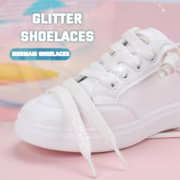 Colorful Silver Shoelaces Glitter White Shoelaces of Sneakers Metallic Shiny Gold Shoelace Flat Shoe Laces Sports Running Laces