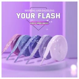 Colorful Silver Shoelaces Glitter White Shoelaces of Sneakers Metallic Shiny Gold Shoelace Flat Shoe Laces Sports Running Laces