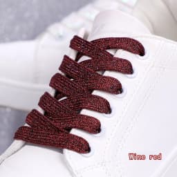 Colorful Silver Shoelaces Glitter White Shoelaces of Sneakers Metallic Shiny Gold Shoelace Flat Shoe Laces Sports Running Laces