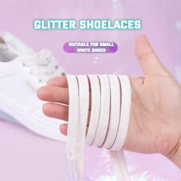 Colorful Silver Shoelaces Glitter White Shoelaces of Sneakers Metallic Shiny Gold Shoelace Flat Shoe Laces Sports Running Laces