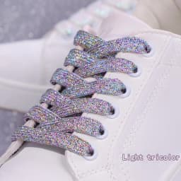 Colorful Silver Shoelaces Glitter White Shoelaces of Sneakers Metallic Shiny Gold Shoelace Flat Shoe Laces Sports Running Laces