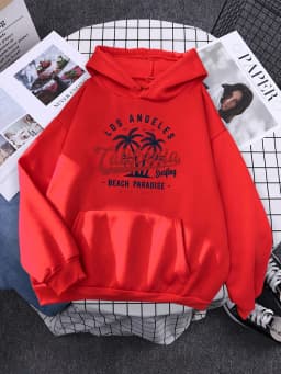 San Francisco, California Beach Paradise Hoody Womens Hip Hop New Hoodie Cartoons Loose Sportswear Autumn Fleece Female Pullover