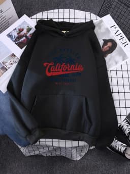San Francisco, California Beach Paradise Hoody Womens Hip Hop New Hoodie Cartoons Loose Sportswear Autumn Fleece Female Pullover