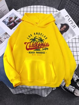 San Francisco, California Beach Paradise Hoody Womens Hip Hop New Hoodie Cartoons Loose Sportswear Autumn Fleece Female Pullover