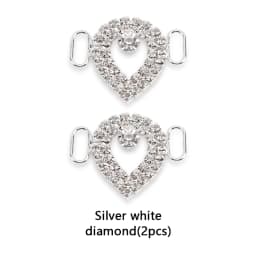 Luxury Rhinestone AF1 Shoe Charms Colorful Diamond Sneaker Shoe Decoration Fashion Shoelaces Metal Buckles Shoes Accesories 2Pcs