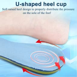 Silicone Soft Insoles Sport High Elastic Cushion Orthotic Arch Support Foot Pain Massage Gel Orthotic Arch Foot Care Comfort Pad