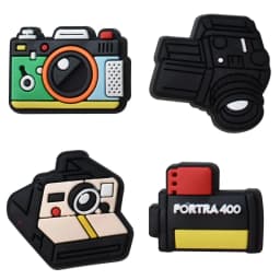 Shoe Charms for Crocs Accessories Camera Badge Women Sandals Buckle Kids Pins Decoration Jeans Party Favors Shoes Accessories