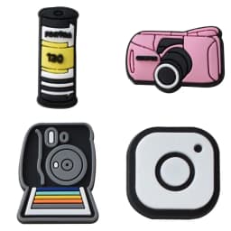 Shoe Charms for Crocs Accessories Camera Badge Women Sandals Buckle Kids Pins Decoration Jeans Party Favors Shoes Accessories