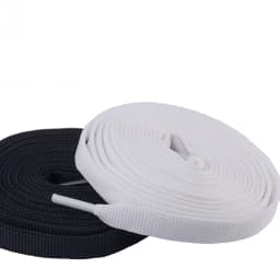 1 Pair Classic Black/White Shoelaces Soft Polyester Shoe laces for Sneakers Shoelaces replacement for sport Shoelaces 100cm