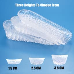 Silicone Heightening Insoles for Shoes Men Arch Support Pad Increase Height Gel Shoe Insoles Women Invisible Heel Lift Inserts