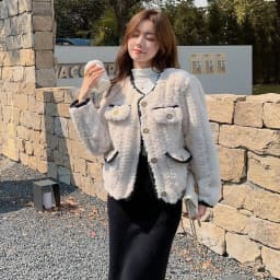 Lucyever Korean Chic White Lamb Wool Jacket Ladies Fashion Streetwear Warm Plush Outwear Women Autumn Winter New Faux Fur Coat