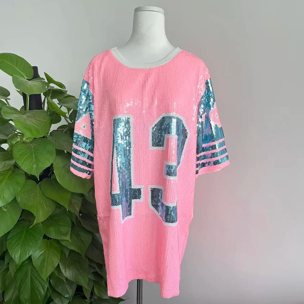 Gamma Phi Delta Women's Association Organizing Club Party Greek Number 43 Pink T-shirt