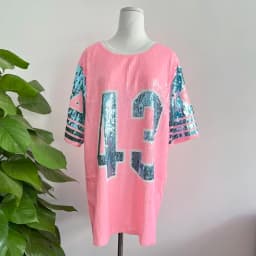 Gamma Phi Delta Women's Association Organizing Club Party Greek Number 43 Pink T-shirt