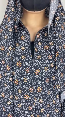 2024Latest Muslim Abayas For Women Ramadan Prayer Maxi Dubai Turkey Femme Cotton Robe Floral Loose African Dress Turban Attached