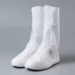 Tall Visitor Overshoes High Tube Galoshes Waterproof Shoes Cover Slip Resistant Overshoes Rain Boots Protector Long Shoe Covers