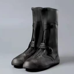 Tall Visitor Overshoes High Tube Galoshes Waterproof Shoes Cover Slip Resistant Overshoes Rain Boots Protector Long Shoe Covers