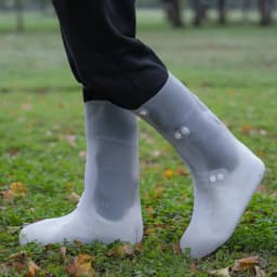 Tall Visitor Overshoes High Tube Galoshes Waterproof Shoes Cover Slip Resistant Overshoes Rain Boots Protector Long Shoe Covers