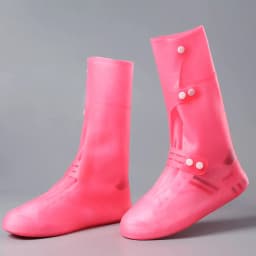 Tall Visitor Overshoes High Tube Galoshes Waterproof Shoes Cover Slip Resistant Overshoes Rain Boots Protector Long Shoe Covers
