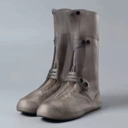 Tall Visitor Overshoes High Tube Galoshes Waterproof Shoes Cover Slip Resistant Overshoes Rain Boots Protector Long Shoe Covers