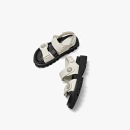 BEAUTODAY Casual Platform Sandals Women Genuine Leather Silver Solid Thick Sole Outdoor Summer Beach Ladies Shoes Handmade 38537