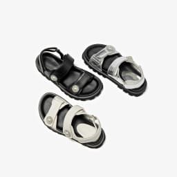 BEAUTODAY Casual Platform Sandals Women Genuine Leather Silver Solid Thick Sole Outdoor Summer Beach Ladies Shoes Handmade 38537