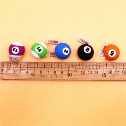 Original 1pcs Billiards Shape PVC Shoe Charms Accessories 3D Black 8 Blue 2 Orange 5 Balls Jeans Pins Upper Decorations Buckle