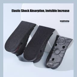Height Increase Insoles for Men Women Elevator Shoes Insole Foot Pads Adjustable Heel Lift Inserts Heightening Insoles 3-7.5cm