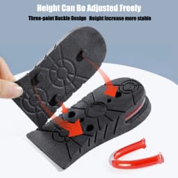 Height Increase Insoles for Men Women Elevator Shoes Insole Foot Pads Adjustable Heel Lift Inserts Heightening Insoles 3-7.5cm