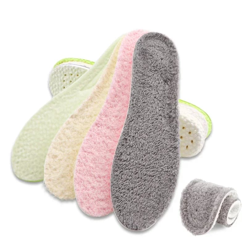 Winter Alpaca Wool Insoles Soft Plush Warm Thicken Foot Thermal Shoe Insole for Women Men Breathable Snow Boots Shoes Heat Pads