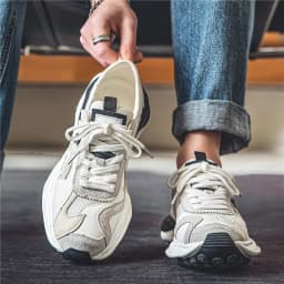 2023 Autumn Men Shoes Casual Sneakers Male Dissolve Thick Shoes Platform Walking Outdoor Sports Shoes Chaussure Homme
