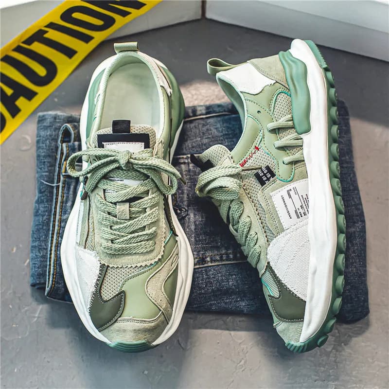 2023 Autumn Men Shoes Casual Sneakers Male Dissolve Thick Shoes Platform Walking Outdoor Sports Shoes Chaussure Homme