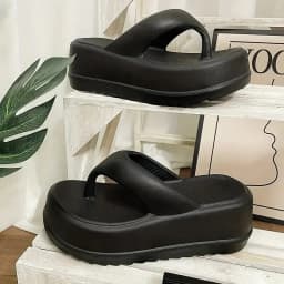 Litfun Female Summer Flats Slippers Casual Soft Thick Sole Eva Flip Flops Non-slip Beach Sandals Comfort Home Slides For Women