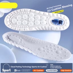 High Elasticity Latex Sport Insoles Soft Shoe Pads Arch Support Orthotic Insoles Breathable Deodorant Shock Absorption Cushion