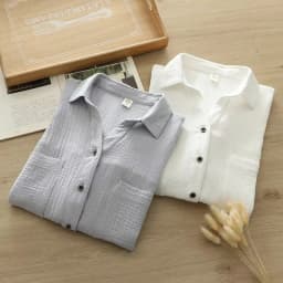 New Spring Cotton Loose Shirt Women Short Sleeve Pockets Solid Color OL Tops Girl Fashion Casual Blouses 2024 Summer T45340QM