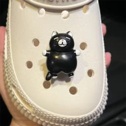 Lovely Cartoon Cat Hole Shoe Charms Decorations Eyes with Beautiful Pupils Shoes Buckle DIY 3D Hole Shoe Accessories