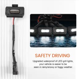 4PCS LED Front Grill Lights for Off Road Sport 2020 2021 External Grill Lamp, White Light