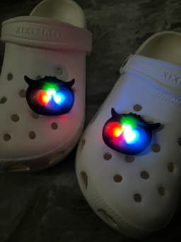2PCS Owl Creative Shoe Light, Applicable to Shoe Charms, Creative Luminescence Shoe Decoration Accessories