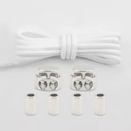 1Pair Lock Shoe laces Without ties Metal Buckle Laces Round Elastic Laces Sneakers Kids Adult No Tie Shoelaces Shoes Accessories