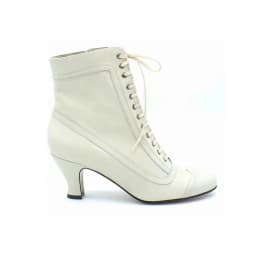 Soft And Comfortable PU Upper Sewing Cross Lace Side Zipper Women's Ankle Boots With Irregular Heels Breathable Short Boots