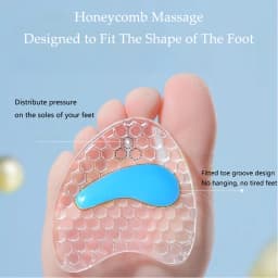 6pcs Silicone Shoe Pads for Women Shoes Inserts Non-Slip Gel Forefoot Pads High Heels Sandals Anti-Slip Self-Adhesive Insoles