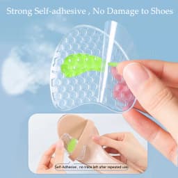 6pcs Silicone Shoe Pads for Women Shoes Inserts Non-Slip Gel Forefoot Pads High Heels Sandals Anti-Slip Self-Adhesive Insoles