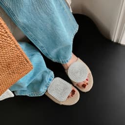 MKKHOU Fashion Sandals Women's New High Quality Linen Flat Bottom Slippers Minimalist Outdoor Slippers Beach Shoes